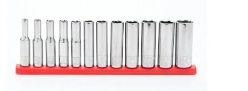 Master Mechanic 1/4 In. Drive Metric Deep Socket Set (12-Piece)