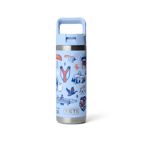 YETI RAMBLER® 18 Oz Water Bottle With Color-Matched Straw Cap
