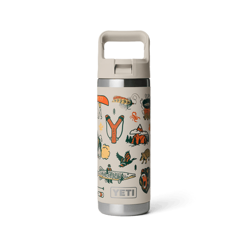 YETI RAMBLER® 18 Oz Water Bottle With Color-Matched Straw Cap