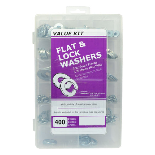 Monster Fastener Zinc Plated Grade 2 Steel SAE Flat Washers