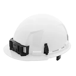 Milwaukee BOLT™ White Front Brim Hard Hat w/6pt Ratcheting Suspension (USA) - Type 1, Class E