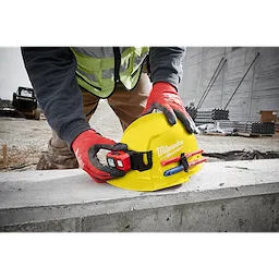 Milwaukee BOLT™ White Front Brim Hard Hat w/6pt Ratcheting Suspension (USA) - Type 1, Class E