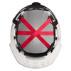Milwaukee BOLT™ White Front Brim Hard Hat w/6pt Ratcheting Suspension (USA) - Type 1, Class E