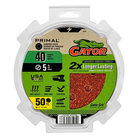 Gator Primal 5-in 8-Hole Sanding Discs