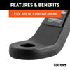 CURT Commercial Duty Forged Ball Mount (2-1/2 Shank, 20,000 lbs., 2 Drop) #45456