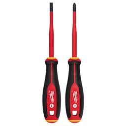 Milwaukee 2pc 1000V Insulated Slim Tip Screwdriver Set