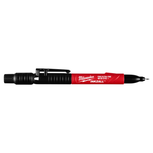 Milwaukee INKZALL™ Double Sided Black Jobsite Marker – Ultra Fine & Fine Point