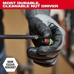 Milwaukee SHOCKWAVE™ Impact Duty 1/4” and 5/16” x 6” QUIK-CLEAR™ 2-in-1 Magnetic Nut Driver