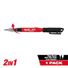 Milwaukee INKZALL™ 2IN1 Deep Reach Ultra Fine Point Black Jobsite Marker