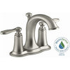 Linwood Lavatory Faucet, Double Handle, Brushed Nickel