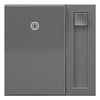 Paddle Dimmer Switch, Magnesium, 450-Watt
