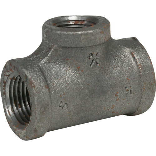Anvil 3/4 In. A x 1/2 In. B x 1/2 In. C Malleable Black Iron Reducing Tee