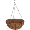 Best Garden 12 In. Steel Rod Black Powder Coat Hanging Plant Basket