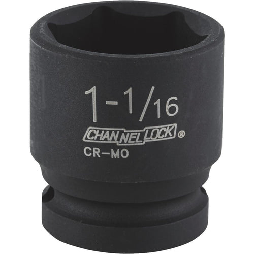 Channellock 1/2 In. Drive 1-1/16 In. 6-Point Shallow Standard Impact Socket