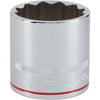 Channellock 1/2 In. Drive 1-1/2 In. 12-Point Shallow Standard Socket