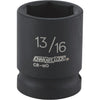Channellock 1/2 In. Drive 13/16 In. 6-Point Shallow Standard Impact Socket