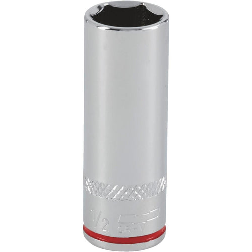 Channellock 1/4 In. Drive 1/2 In. 6-Point Deep Standard Socket