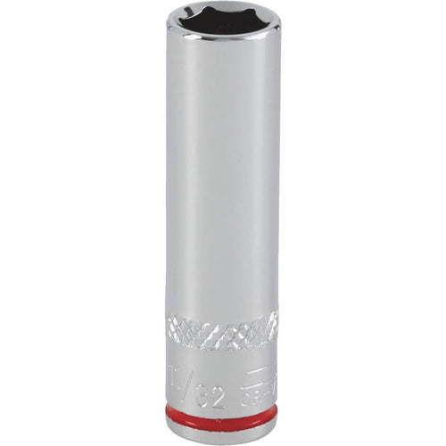 Channellock 1/4 In. Drive 11/32 In. 6-Point Deep Standard Socket