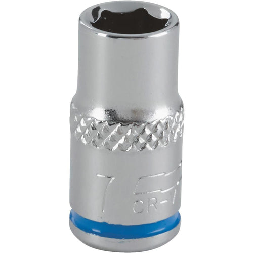 Channellock 1/4 In. Drive 7 mm 6-Point Shallow Metric Socket