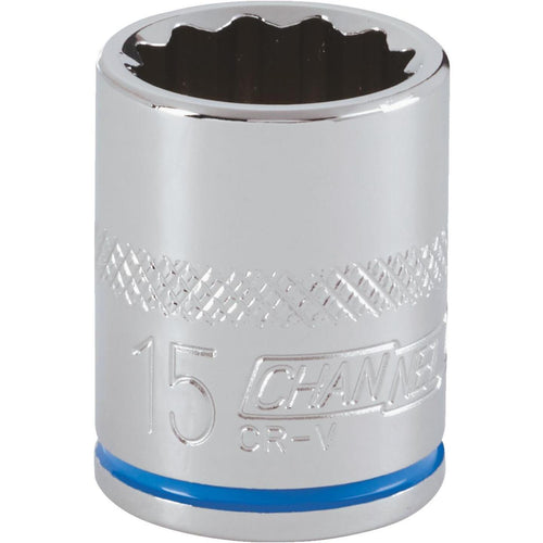 Channellock 3/8 In. Drive 15 mm 12-Point Shallow Metric Socket