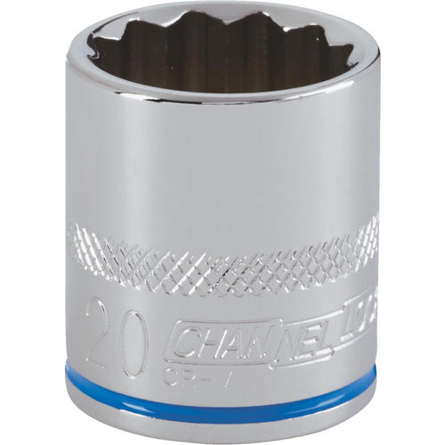 Channellock 3/8 In. Drive 20 mm 12-Point Shallow Metric Socket