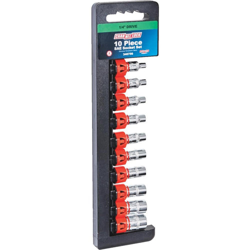 Channellock Standard 1/4 In. Drive 6-Point Shallow Socket Set (10-Piece)